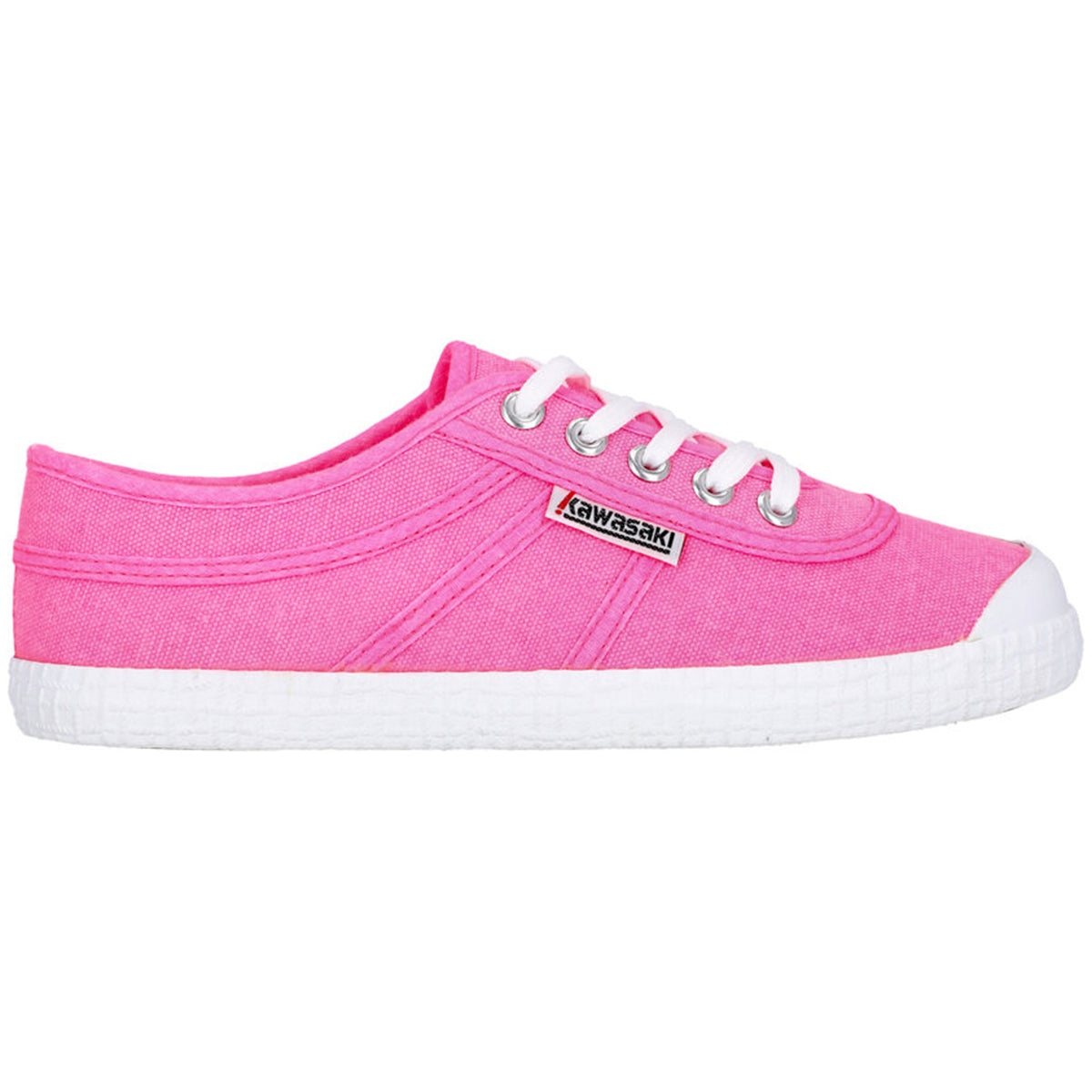 Original Neon Canvas Shoe Knockout Pink Kawasaki Footwear Official Site